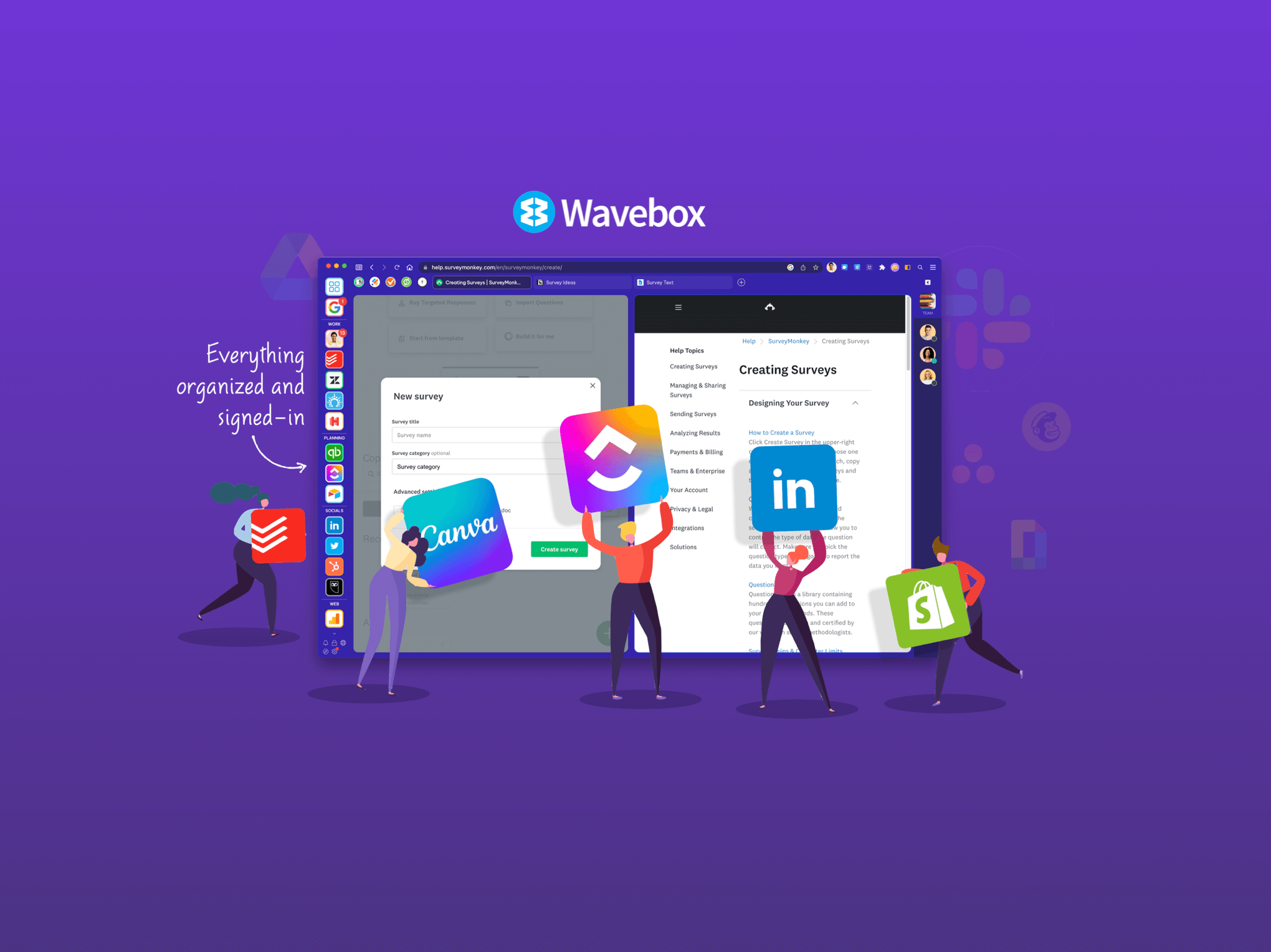 Wavebox Workspace: Interface & Terminology